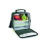Bolsa porta alimentos ibili lunch away green termica asa 2 recipientes tapa hermetica y bandeja 22x22x12 cm