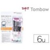 Set caligrafia tombow lettering beginner para principiante 6 piezas