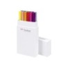 Rotulador tombow abt dual brush acuarelable doble punta fina/pincel estuche de 12 unidades colores primarios