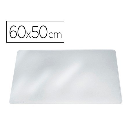 Vade sobremesa durable transparente antirreflectante 65x50 cm