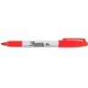 Rotulador sharpie permanente punta fina rojo