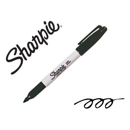Rotulador sharpie permanente punta fina negro