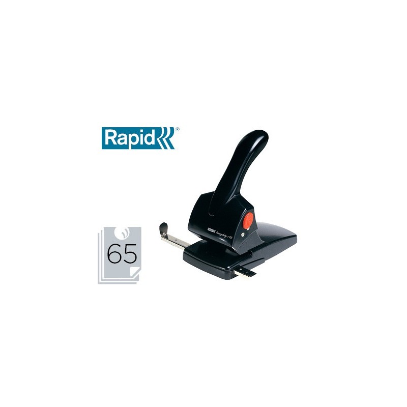 Taladrador rapid hdc65 fashion metalico/abs color negro capacidad 65 hojas