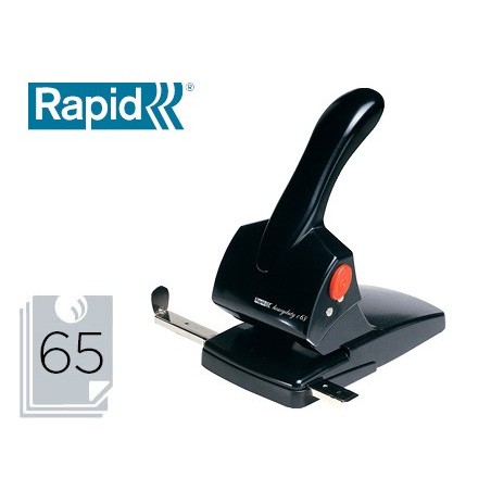 Taladrador rapid hdc65 fashion metalico/abs color negro capacidad 65 hojas