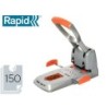 Taladrador rapid hdc150 supreme metalico/abs plata/naranja capacidad 150 hojas
