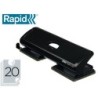 Taladrador rapid fashion fc20/4 metalico color negro 4 taladros capacidad 20 hojas