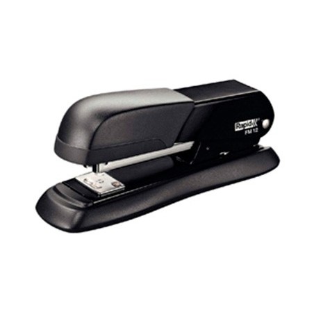 Grapadora rapid fm12 metalica color negro capacidad 25 hojas usa grapas 24/6 y 26/6