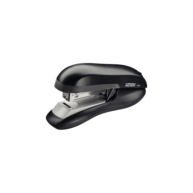 Grapadora rapid f30 plastico abs color negro capacidad 30 hojas usa grapas 24/6 y 26/6