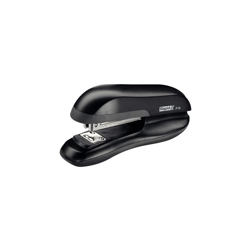 Grapadora rapid f16 plastico abs color negro capacidad 30 hojas usa grapas 24/6 y 26/6