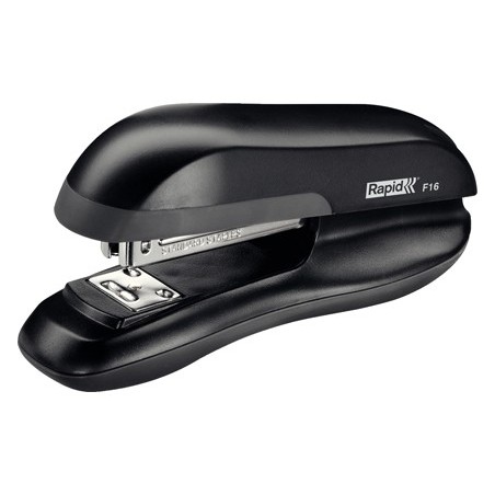 Grapadora rapid f16 plastico abs color negro capacidad 30 hojas usa grapas 24/6 y 26/6