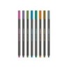 Rotulador stabilo punta de fibra pen 68 metallic estuche plastico de 8 unidades colores surtidos