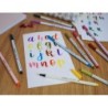 Rotulador stabilo acuarelable pen 68 brush punta pincel estuche de 12 unidades colores surtidos
