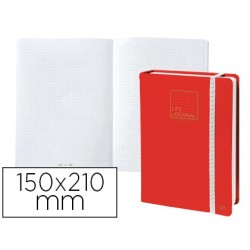 Libreta quo vadis life journal infinite dots puntos 15x21 cm 224 hojas tapa similpiel rojo