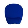 Alfombrilla para raton q-connect con reposamuñecas ergonomica de gel color azul 225x240x20 mm