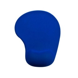 Alfombrilla para raton q-connect reposamuñecas de gel color azul 190x230x20 mm