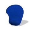 Alfombrilla para raton q-connect reposamuñecas de gel color azul 190x230x20 mm