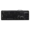 Teclado q-connect negro con cable 1,5 m compatible windows