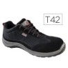 Zapatos de seguridad deltaplus asti piel de serraje afelpado suela de composite negro talla 42