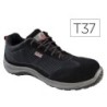 Zapatos de seguridad deltaplus asti piel de serraje afelpado suela de composite negro talla 37