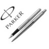 Juego parker duo jotter acero ct boligrafo  pluma