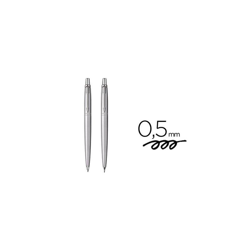 Juego parker jotter duo acero ct boligrafo  portaminas