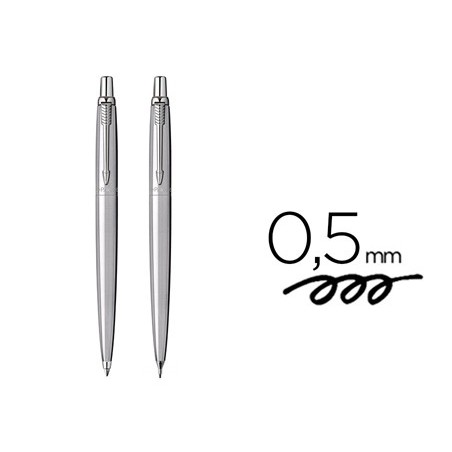 Juego parker jotter duo acero ct boligrafo  portaminas