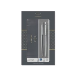 Juego parker jotter duo acero ct boligrafo  portaminas