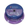 Dvdr verbatim capacidad 4.7gb velocidad 16x 120 min tarrina de 25 unidades