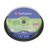 Cd-rw verbatim serl capacidad 700mb velocidad 12x 80 min tarrina de 10 unidades