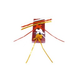 Cinta para hacer lazos plata 130 cm x 31 mm unidad