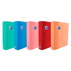 Carpeta de anillas oxford school din a4 tapa extradura 4 anillas 40 mm colores tendencias surtidos surtidos
