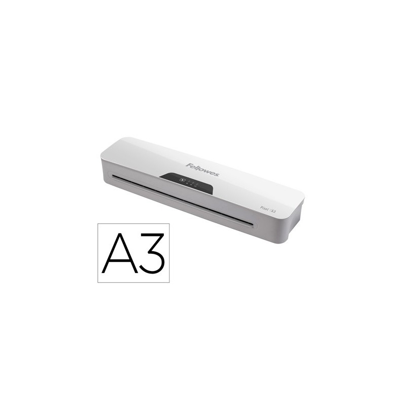 Plastificadora fellowes pixel din a3 2 rodillos sistema antiatasco apagado automatico hasta 125 mc