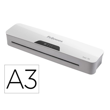 Plastificadora fellowes pixel din a3 2 rodillos sistema antiatasco apagado automatico hasta 125 mc