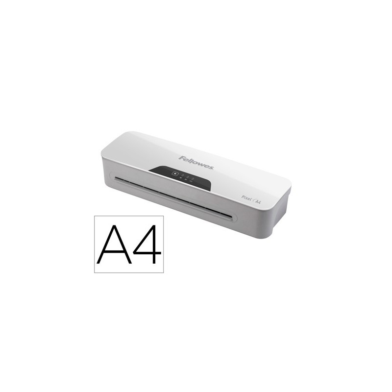 Plastificadora fellowes pixel din a4 2 rodillos sistema antiatasco apagado automatico hasta 125 mc
