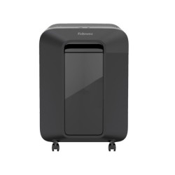 Destructora de documentos fellowes lx201 capacidad de 12h seguridad p5 grapas clips y tarjetas 23 litros negra