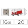 Memoria usb techonetech flash drive 16 gb 2.0 camper van-van
