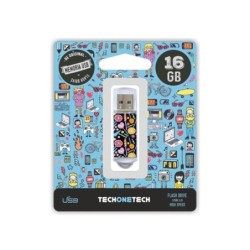 Memoria usb techonetech flash drive 16 gb 2.0 candy pop