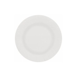 Plato papel reciclable blanco 18 cm paquete 50 unidades