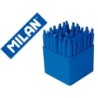 Boligrafo milan p1 expositor retractil 1 mm touch mini azul expositor de 40 unidades