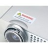 Etiqueta adhesiva avery poliester super adherente blanca 45,7x25,4 mm laser pack de 800 unidades