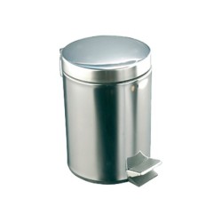 Papelera con pedal acero inoxidable brillo 12 l 400x250x300 mm