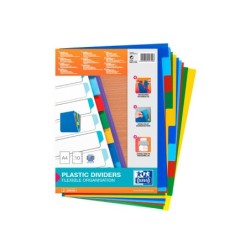 Separador elba plastico 120 mc din a4 11 taladros 10 posiciones colores surtidos