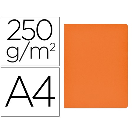 Subcarpeta cartulina gio simple intenso din a4 naranja 250g/m2