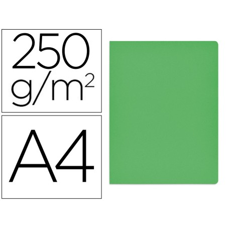 Subcarpeta cartulina gio simple intenso din a4 verde 250g/m2