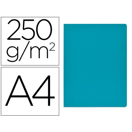 Subcarpeta cartulina gio simple intenso din a4 azul 250g/m2