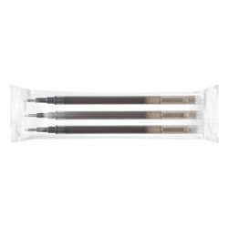 Recambio boligrafo q-connect retractil kf11057 borrable negro caja de 3 unidades