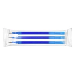 Recambio boligrafo q-connect retractil kf11058 borrable azul caja de 3 unidades