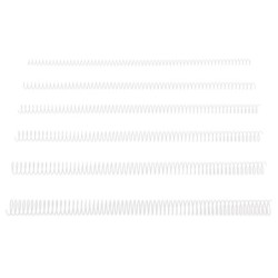 Espiral metalico q-connect blanco 64 5:1 10 mm 1mm caja de 200 unidades