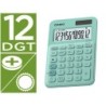 Calculadora casio ms-20uc-gn sobremesa 12 digitos tax /- color verde