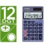 Calculadora casio sl-320ter bolsillo 12 digitos tax /- conversion moneda tecla doble cero color azul